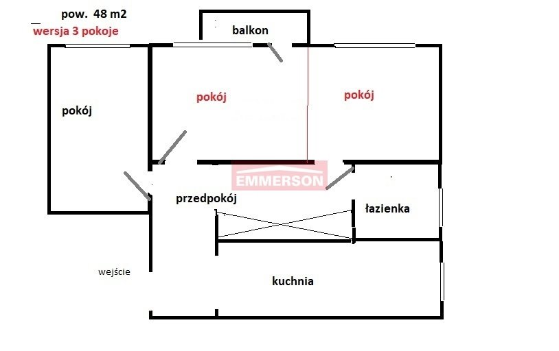 Mieszkanie dwupokojowe na sprzedaż Wieliczka, os. Henryka Sienkiewicza  48m2 Foto 14