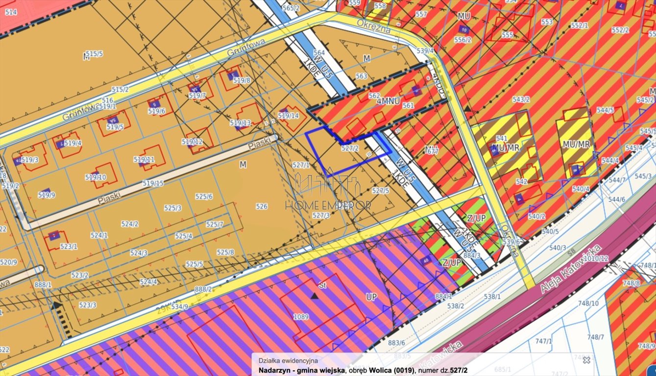 Do sprzedania działka 1122 m² w Wolicy z planem mieszkaniowym Wolica, Okrężna  1 122m2 Foto 1