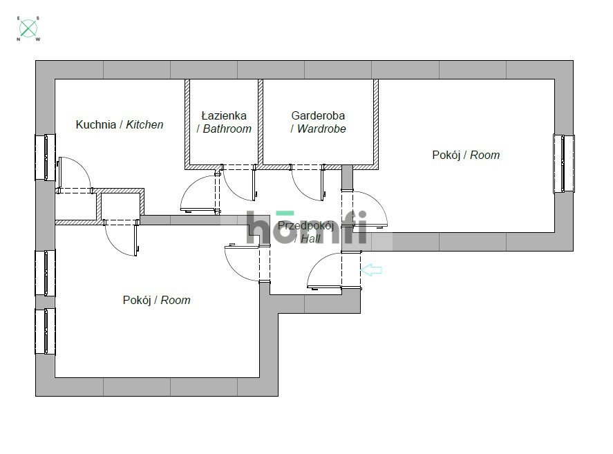 Mieszkanie dwupokojowe na sprzedaż Gdańsk, Wrzeszcz Górny, al. Grunwaldzka  72m2 Foto 17