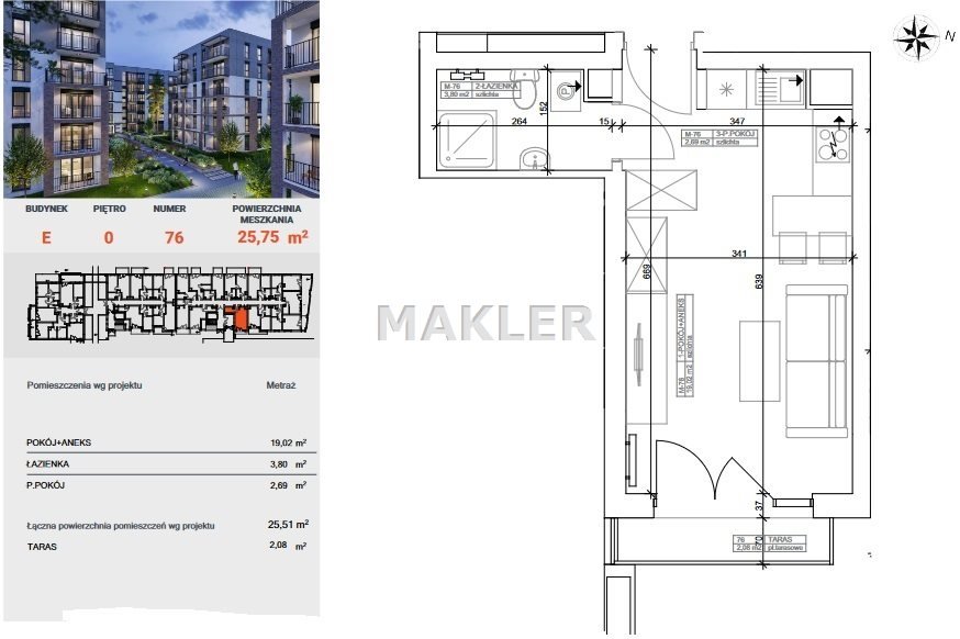 Kawalerka na sprzedaż Bydgoszcz, Bocianowo  26m2 Foto 7