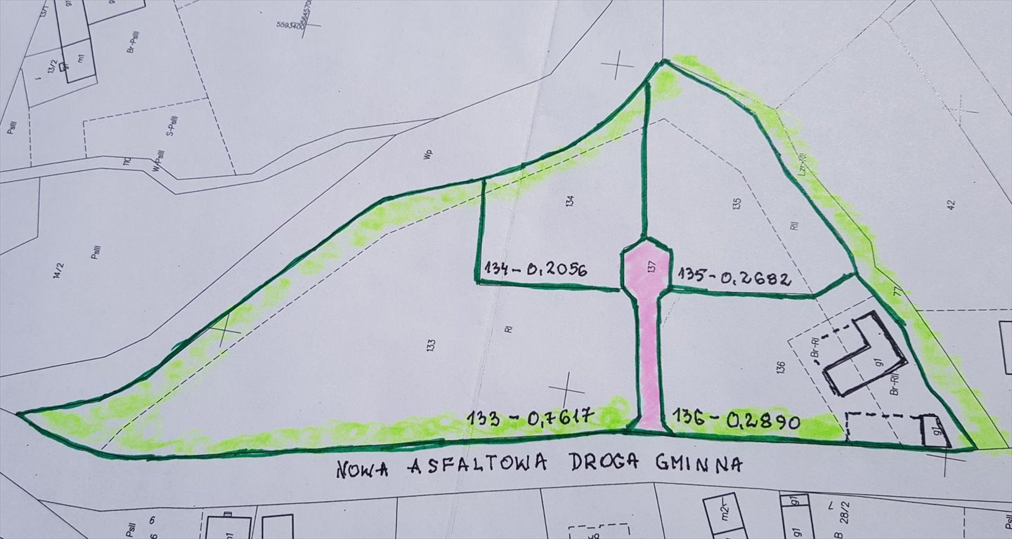 Działki budowlane przy drodze krajowej nr 5 - 1,57 ha z budynkami Strzegom, Stawiska  15 687m2 Foto 1