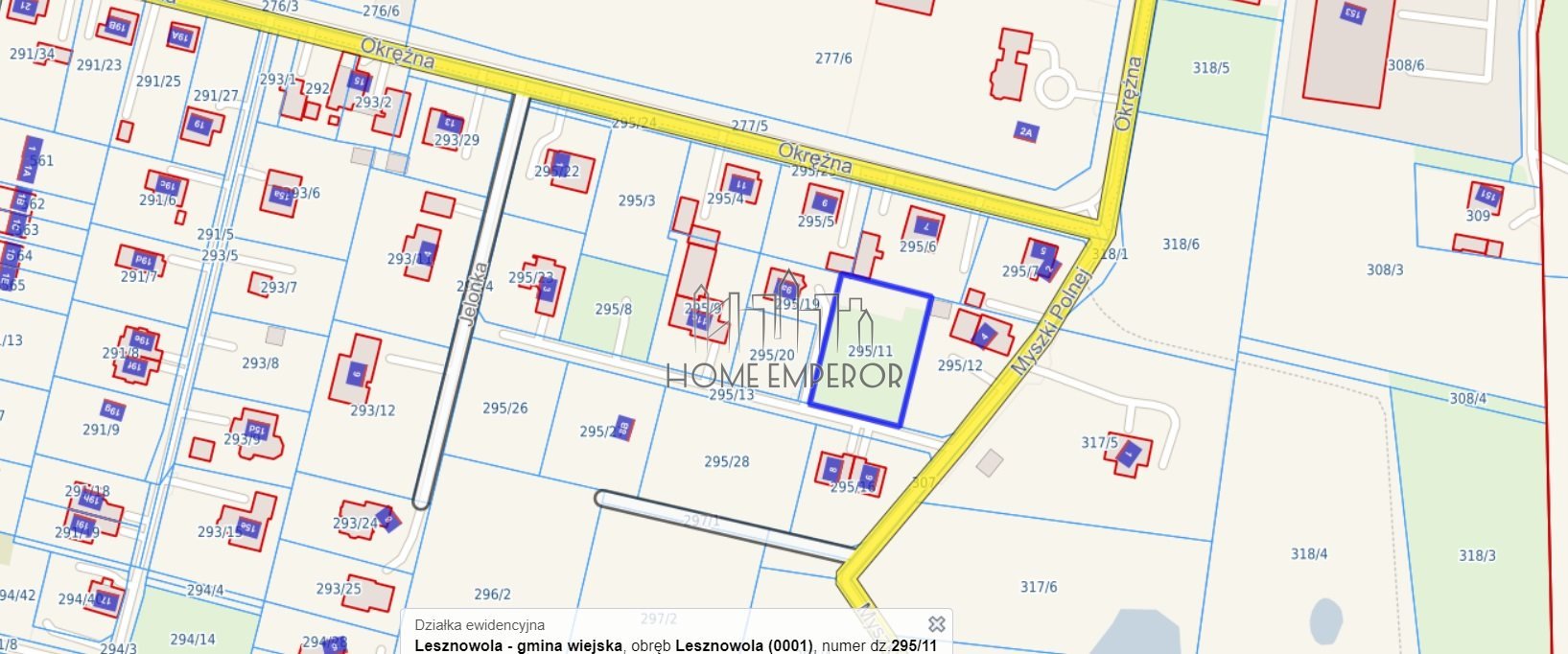 Działka budowlana na sprzedaż Lesznowola, Myszki Polnej  1 321m2 Foto 3