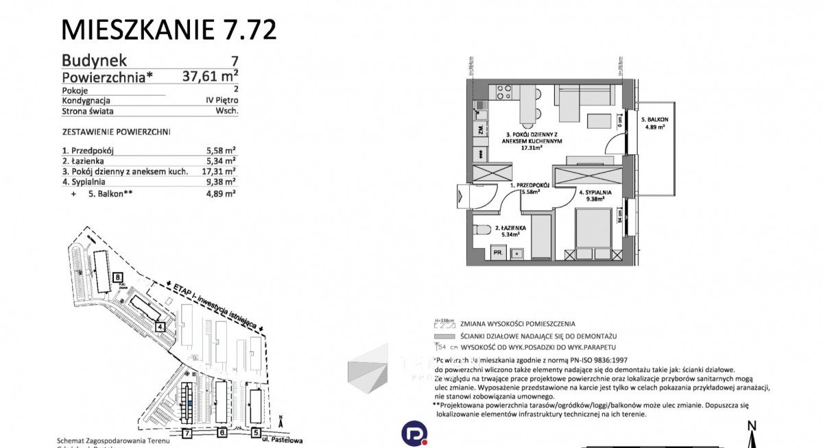 Mieszkanie dwupokojowe na sprzedaż Gdańsk, Łostowice, Pastelowa  38m2 Foto 7