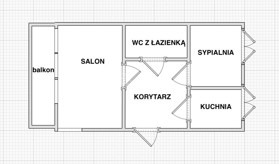 Mieszkanie dwupokojowe na sprzedaż Chełm, Wojsławicka  47m2 Foto 14