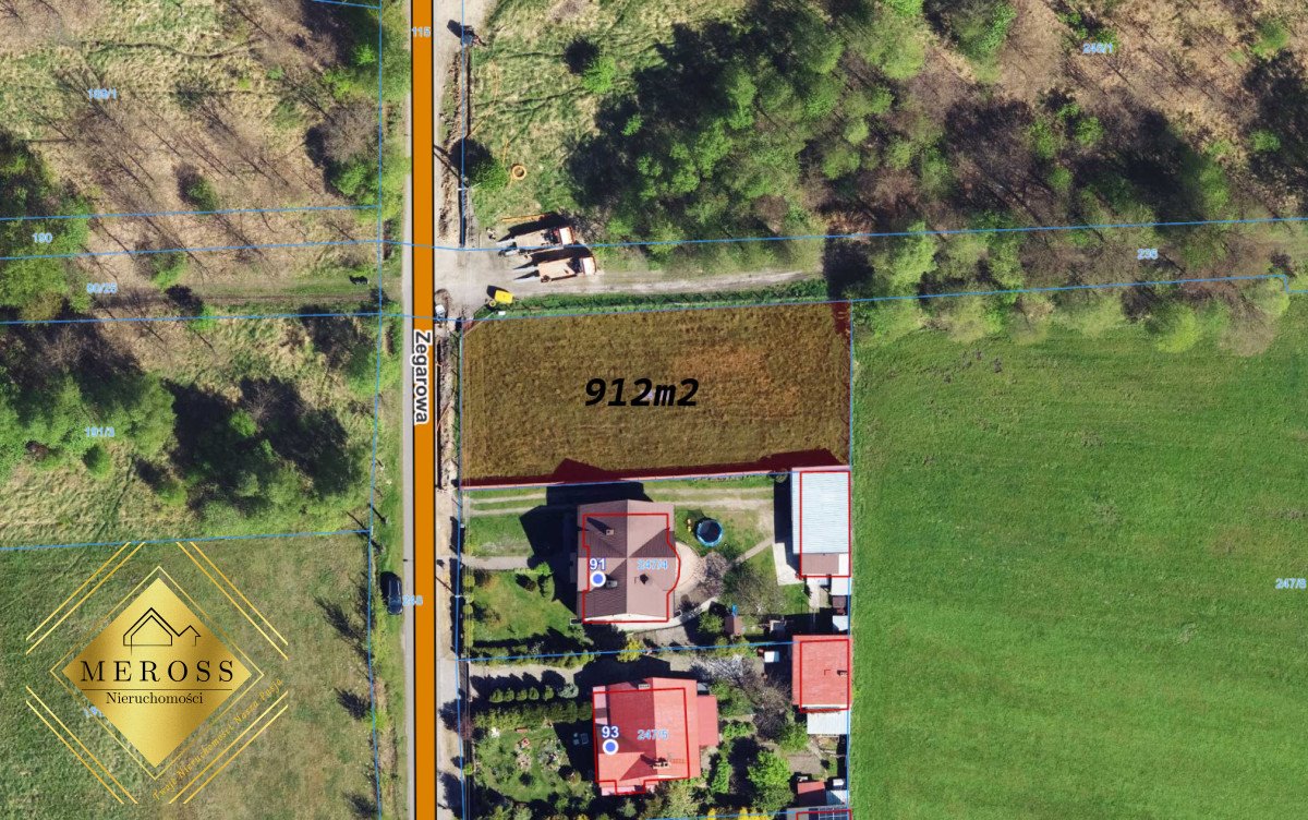 Działka budowlana 912 m² z mediami i planem zagospodarowania. Częstochowa  912m2 Foto 1