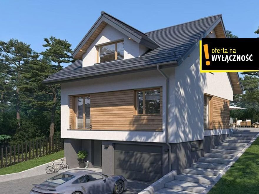 Dom w Zbrodzicach z widokiem, 115 m2, stan surowy Zbrodzice  115m2 Foto 1