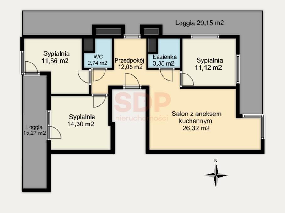 Mieszkanie czteropokojowe  na sprzedaż Wrocław, Śródmieście, Kleczków, Wybrzeże Conrada - Korzeniowskiego  82m2 Foto 2