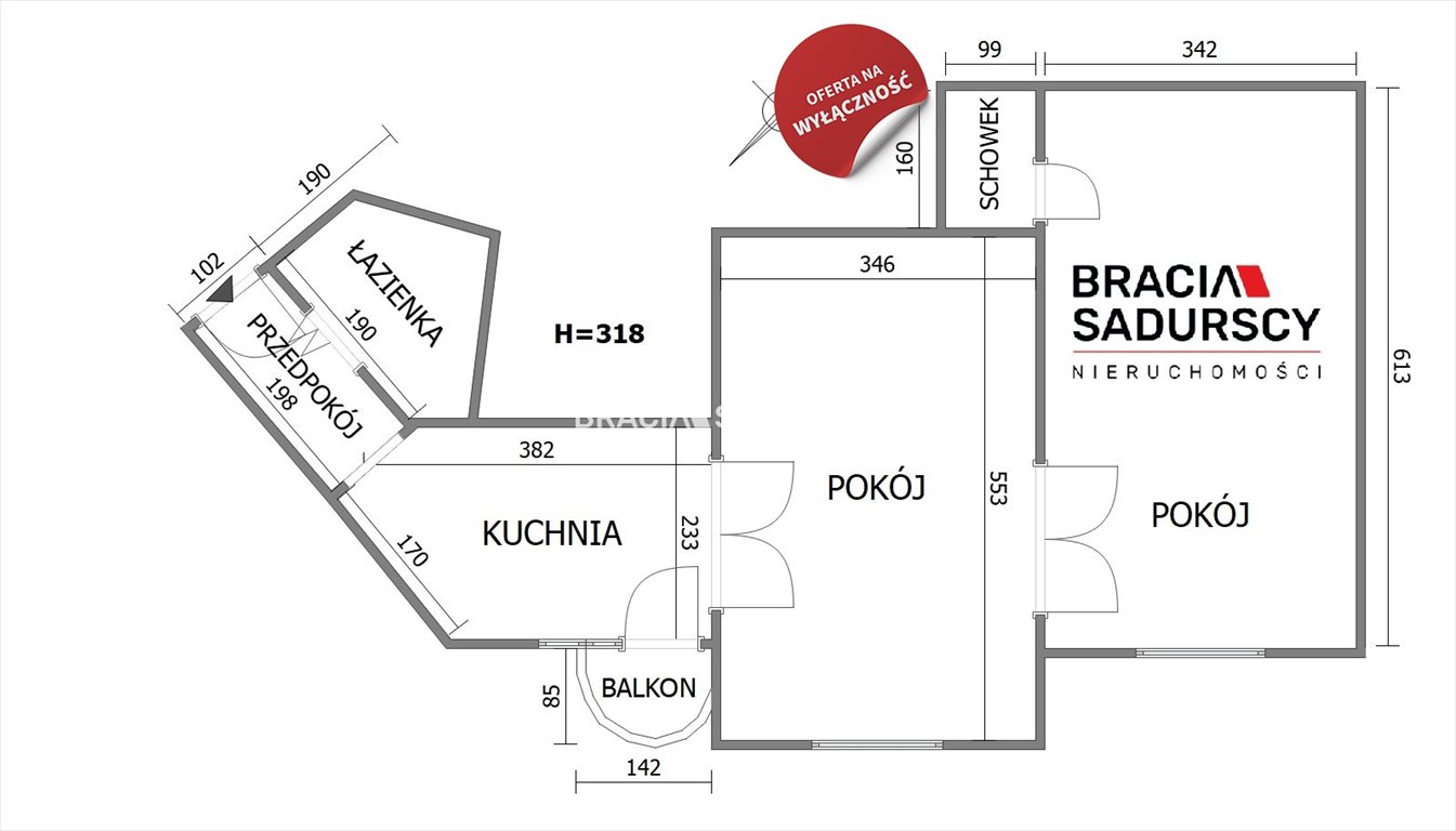 Mieszkanie dwupokojowe na sprzedaż Kraków, Zwierzyniec, Salwator, al. Aleje Zygmunta Krasińskiego  60m2 Foto 3