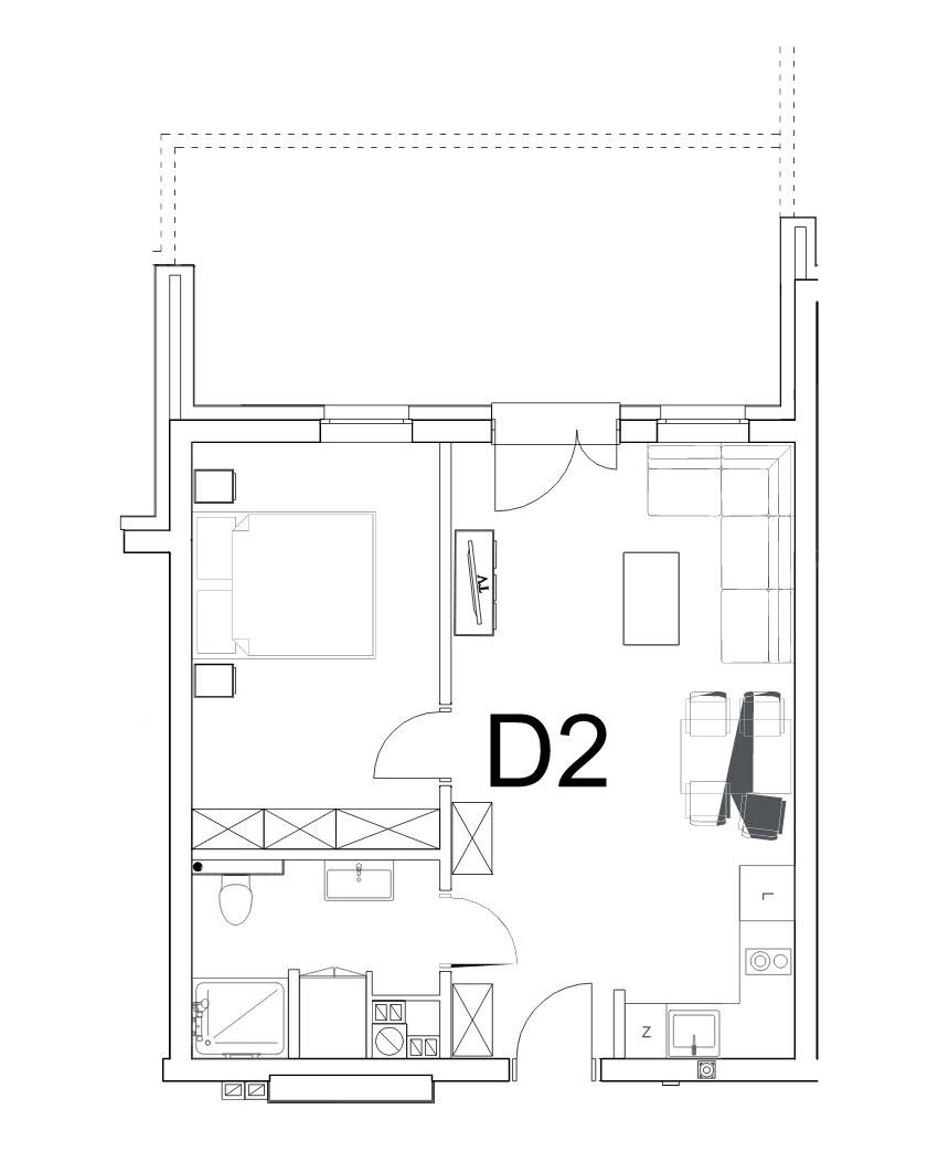 Mieszkanie dwupokojowe na sprzedaż Pobierowo  42m2 Foto 3