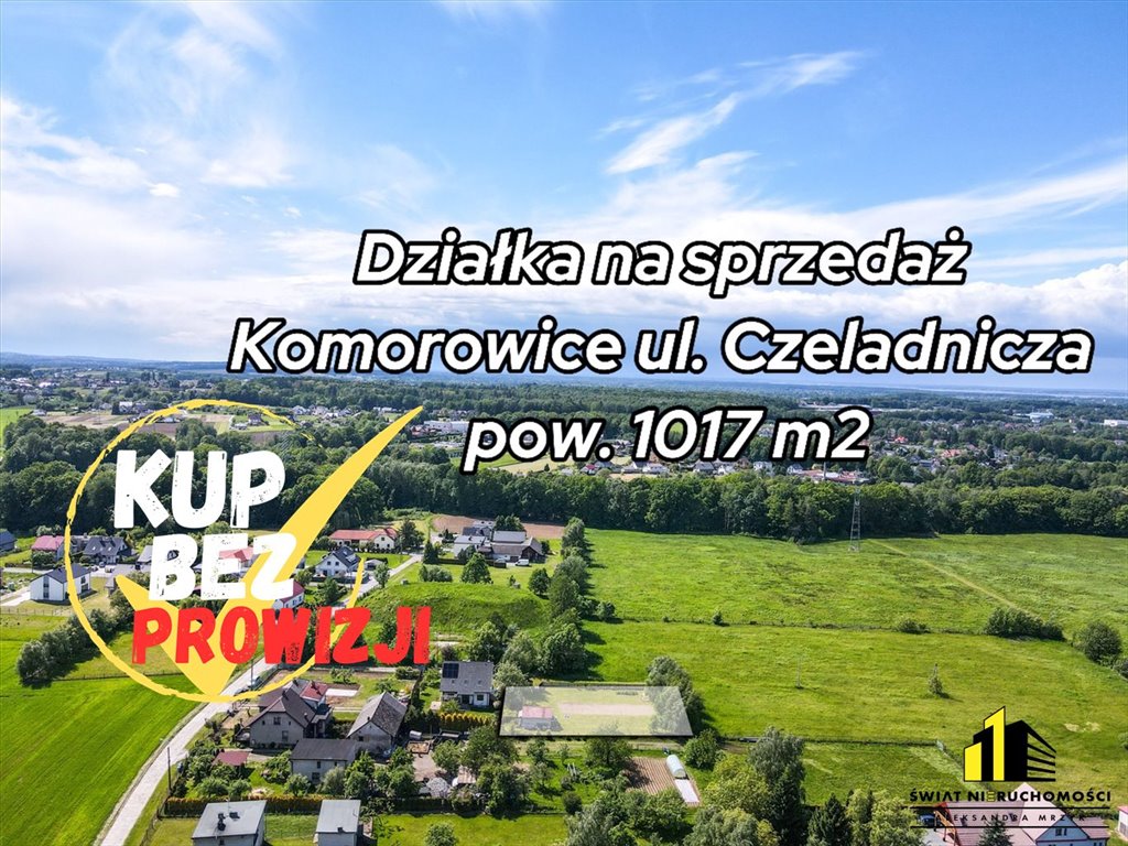 Działka budowlana na sprzedaż Bielsko-Biała, Komorowice Śląskie  1 017m2 Foto 1