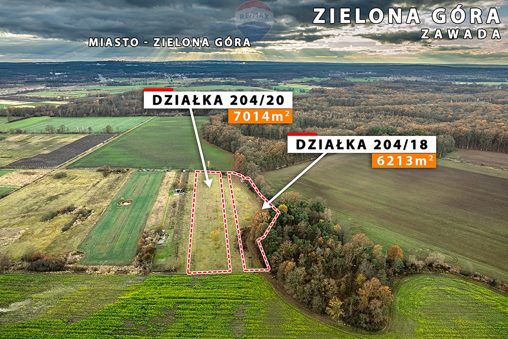 Działka rolna na sprzedaż Zielona Góra, Zawada  6 213m2 Foto 18