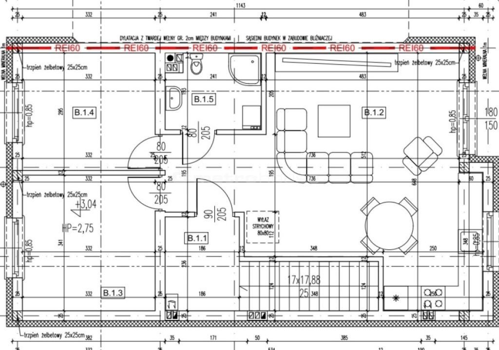 Mieszkanie trzypokojowe na sprzedaż Bieniewice  63m2 Foto 5