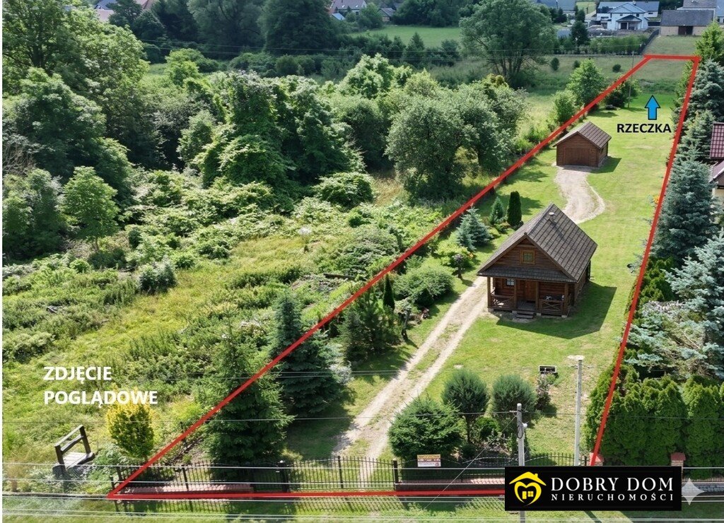 Działka 2660 m² z rzeką, media, warunki zabudowy Pomigacze  2 660m2 Foto 1
