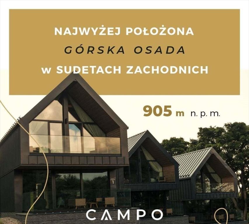 Dom na sprzedaż Duszniki-Zdrój, Zieleniec, Campo Resort, Zieleniec 96  91m2 Foto 1