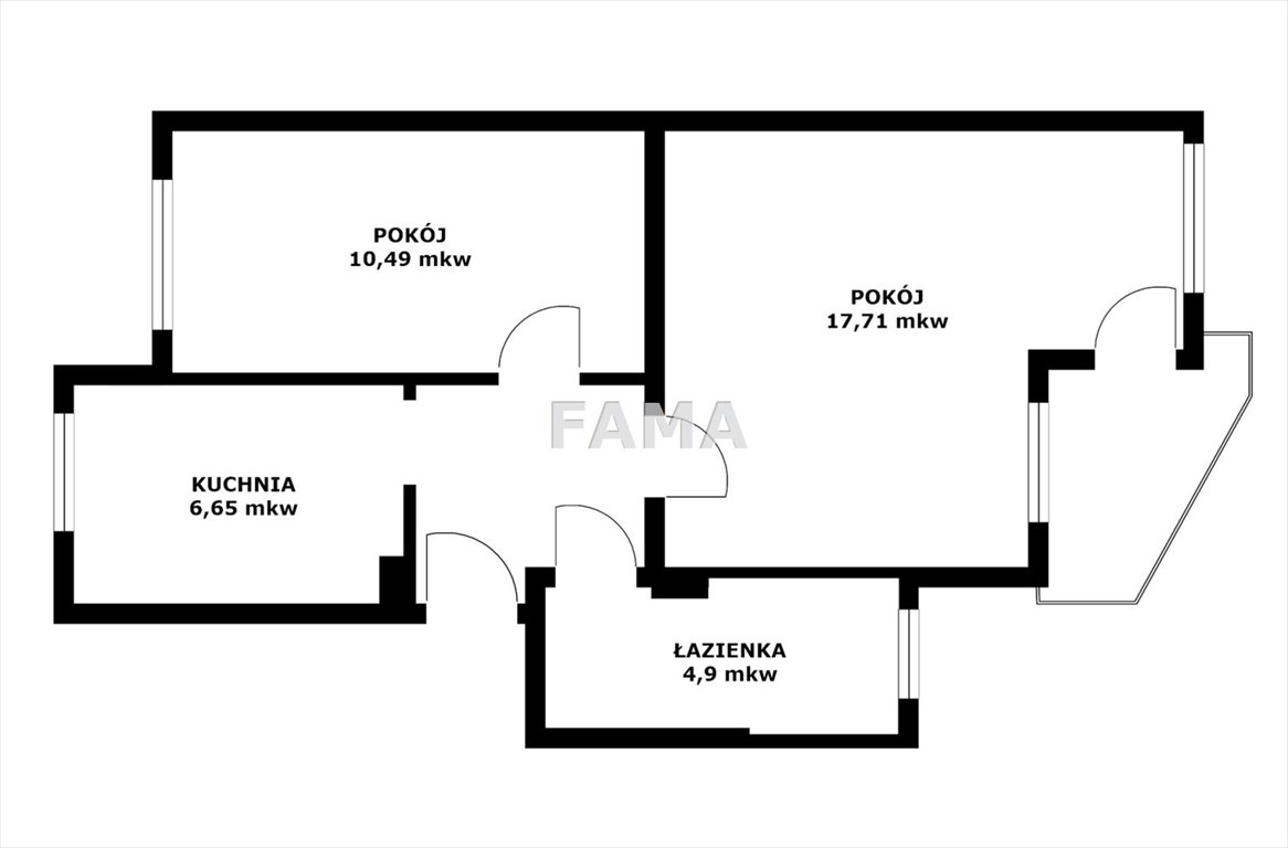 Mieszkanie dwupokojowe na sprzedaż Włocławek, Zazamcze, Toruńska  45m2 Foto 2