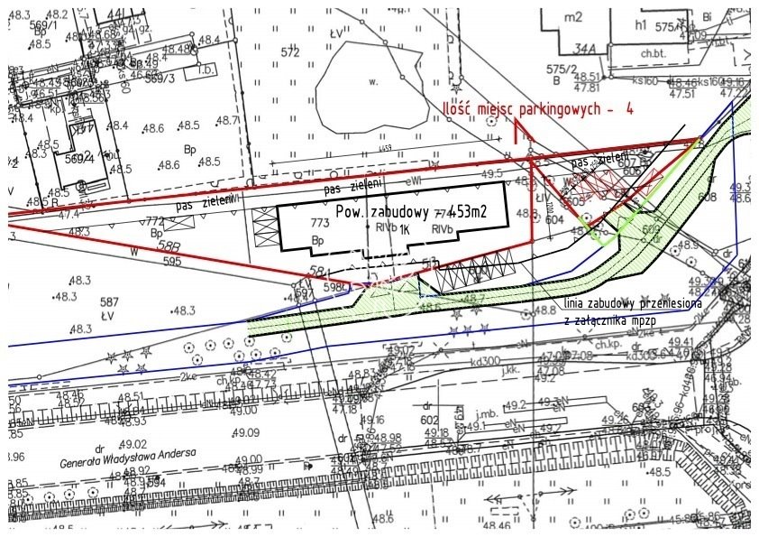 Atrakcyjne działki inwestycyjne przy ul. Andersa w Toruniu Toruń  1 720m2 Foto 1