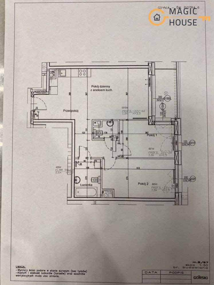 Mieszkanie trzypokojowe na sprzedaż Gdynia, Śródmieście, św. Piotra  64m2 Foto 3