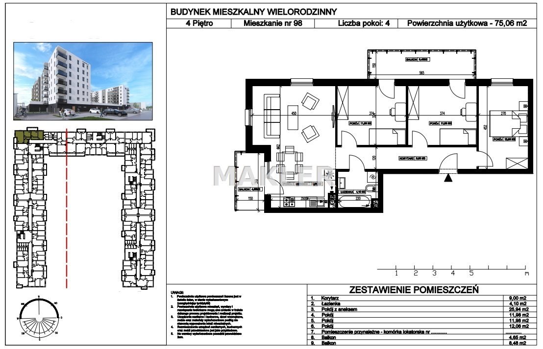 Mieszkanie czteropokojowe  na sprzedaż Bydgoszcz, Bartodzieje Małe  75m2 Foto 6