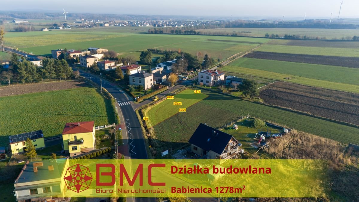 Działka budowlana na sprzedaż Babienica, Główna  1 278m2 Foto 1