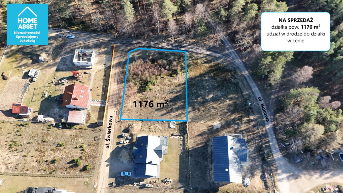 Działka 1176 m² pod dom w Warszkowie – blisko natury Warszkowo, Świerkowa  1 176m2 Foto 1