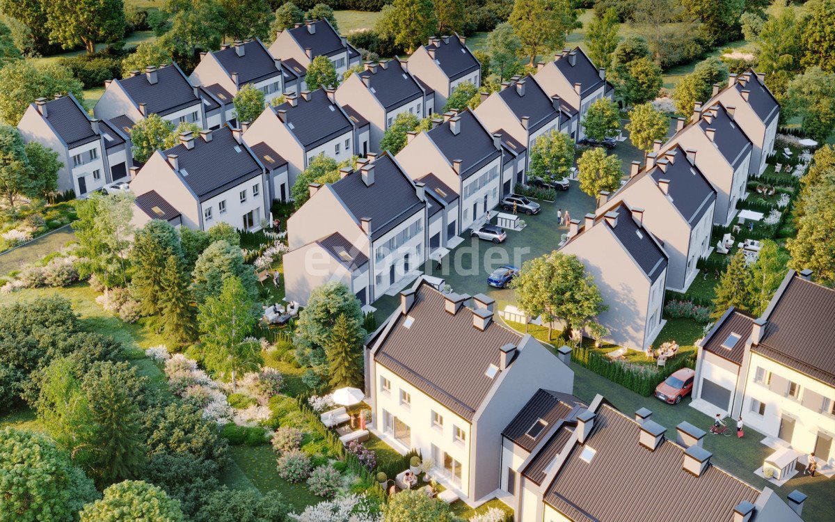 Nowoczesny dom szeregowy 92,48 m² z ogródkiem i garażem Gdańsk, Jasień, Lubowidzka  92m2 Foto 1