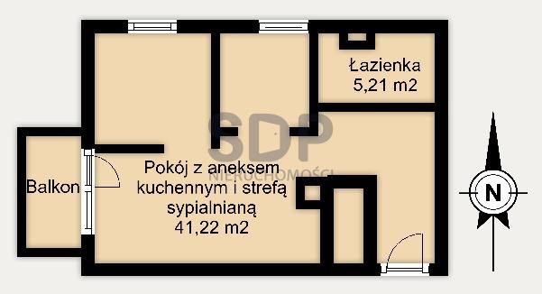 Kawalerka na sprzedaż Wrocław, Fabryczna, Muchobór Mały, Strzegomska  46m2 Foto 5