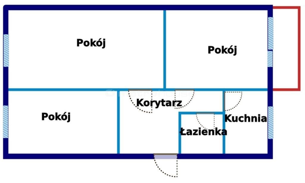 Mieszkanie trzypokojowe na sprzedaż Łódź, Bałuty, Limanowskiego  53m2 Foto 10