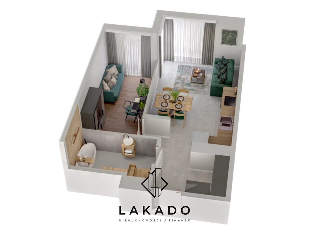 Kraków, Dębniki, 44 m², balkon, cisza i natura zapraszam Kraków, Dębniki, Podgórki Tynieckie  44m2 Foto 1