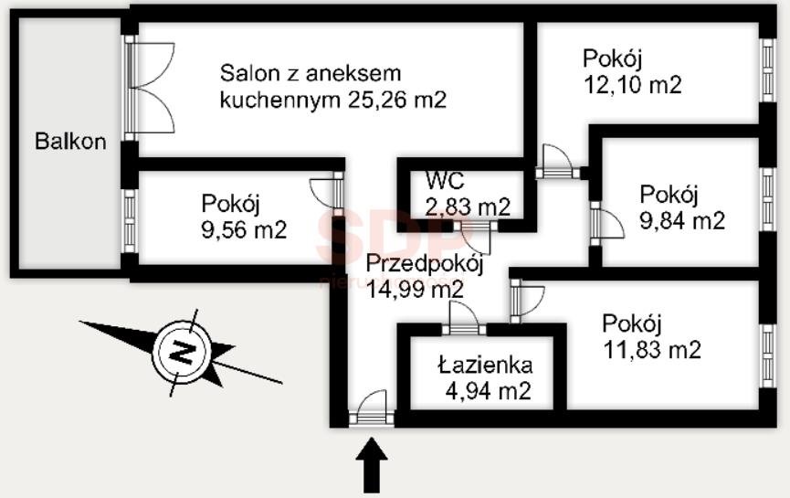 Mieszkanie na sprzedaż Wrocław, Krzyki, Krzyki, Braterska  91m2 Foto 6