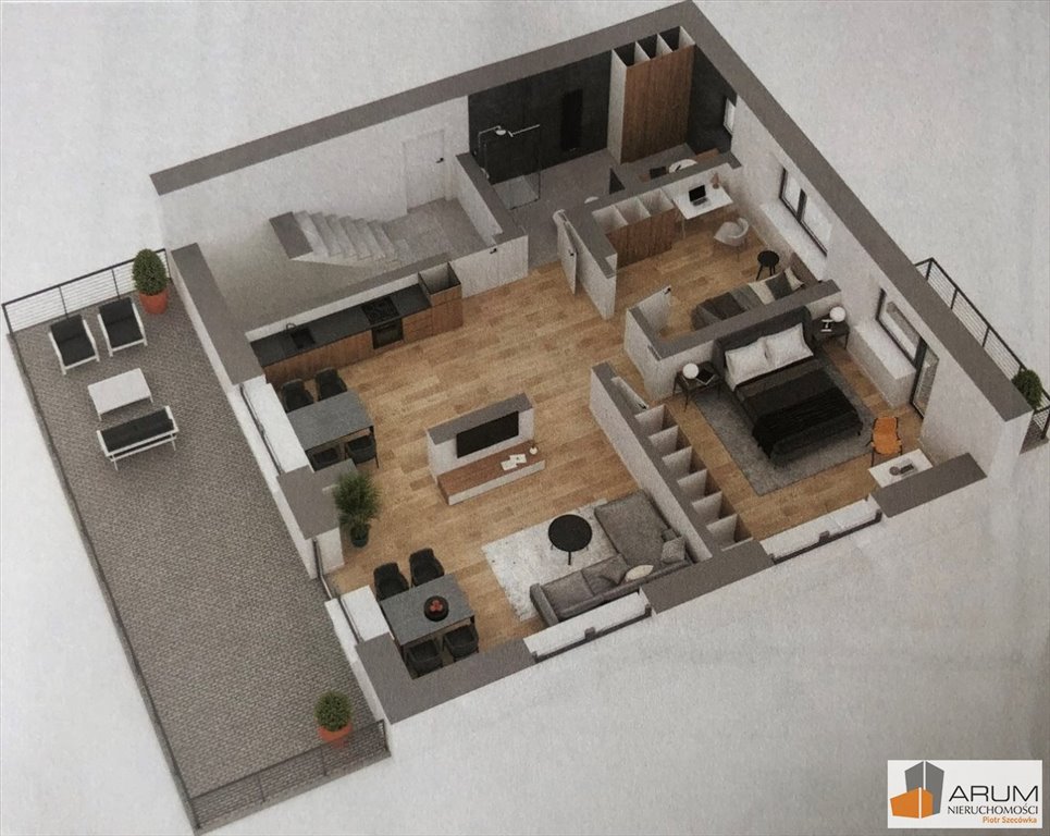 Nowoczesny apartament z tarasem, garażem i komórką - polecam! Częstochowa, Stradom  83m2 Foto 1