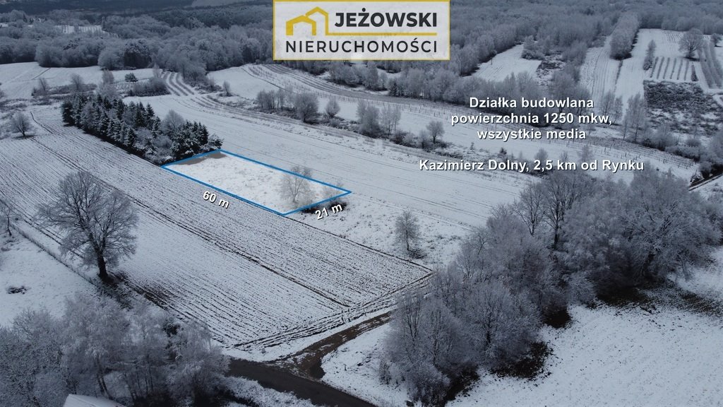 Działka budowlana na sprzedaż Kazimierz Dolny  1 250m2 Foto 1