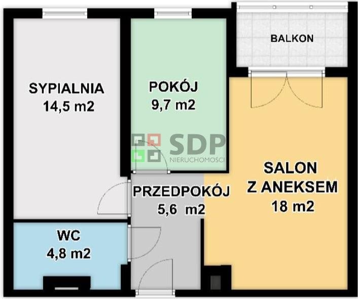 Mieszkanie trzypokojowe na sprzedaż Wrocław, Fabryczna, Grabiszyn  53m2 Foto 1