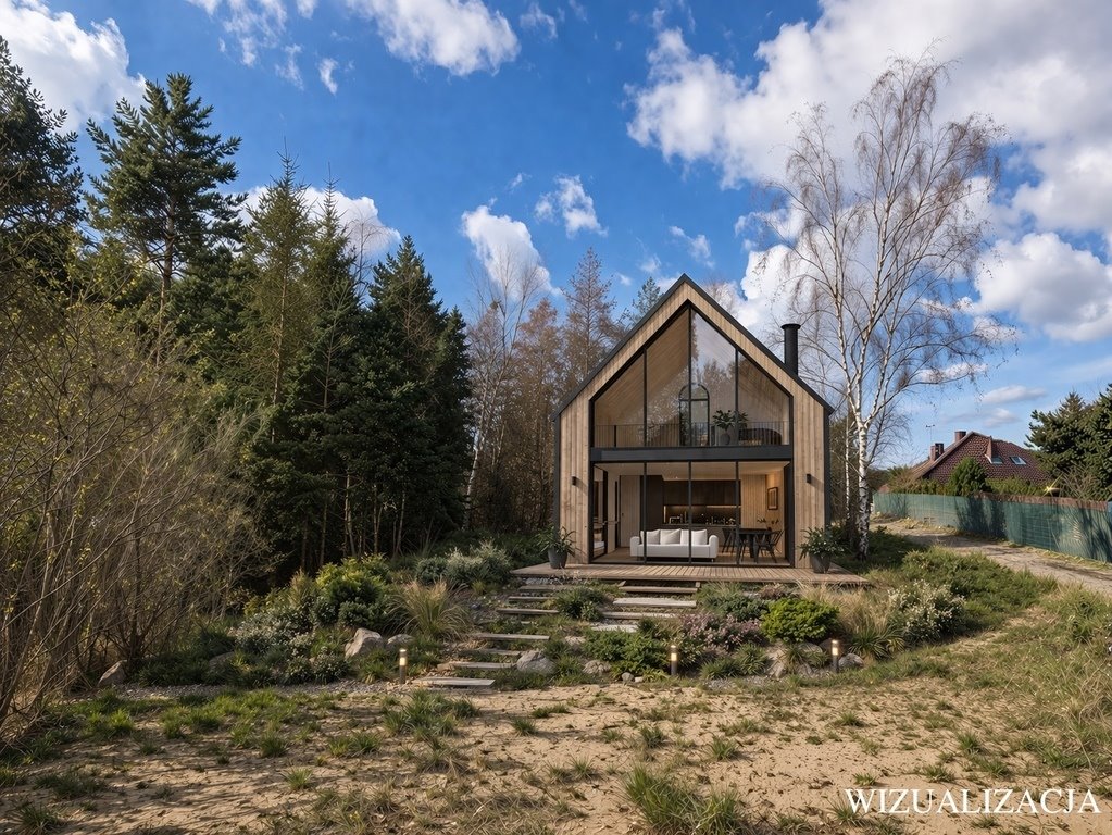 Działka 1432 m² z koncepcją domu premium w zielonej Płoni Szczecin, Płonia  1 430m2 Foto 1