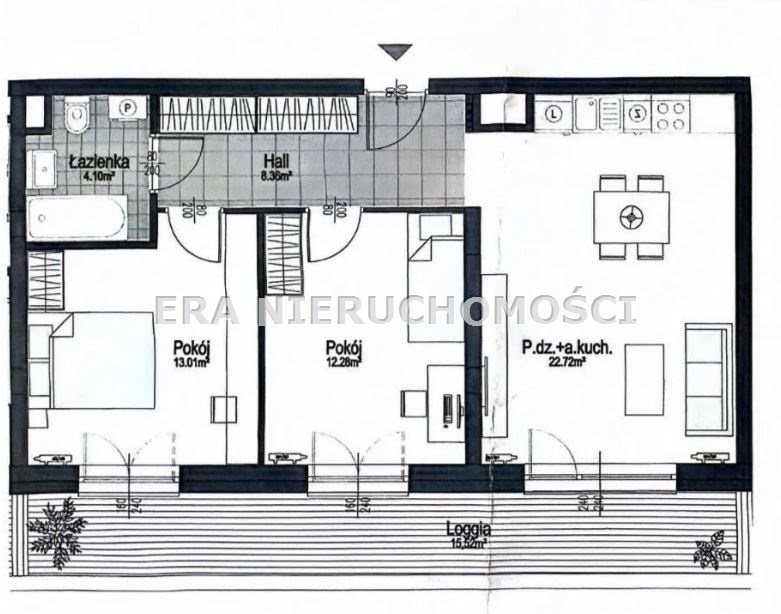 Mieszkanie trzypokojowe na sprzedaż Białystok, Centrum, Kopernika  60m2 Foto 2