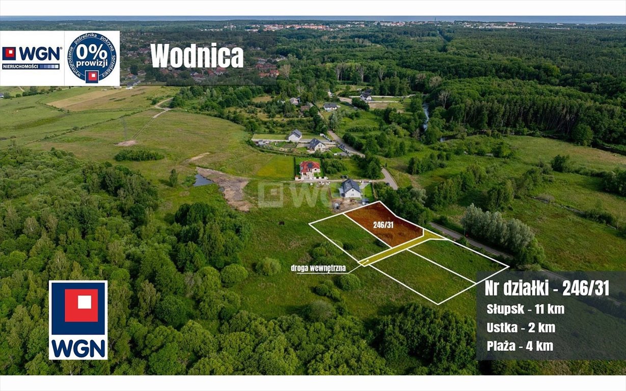 Działka budowlana na sprzedaż Wodnica, Kolonia  1 196m2 Foto 1