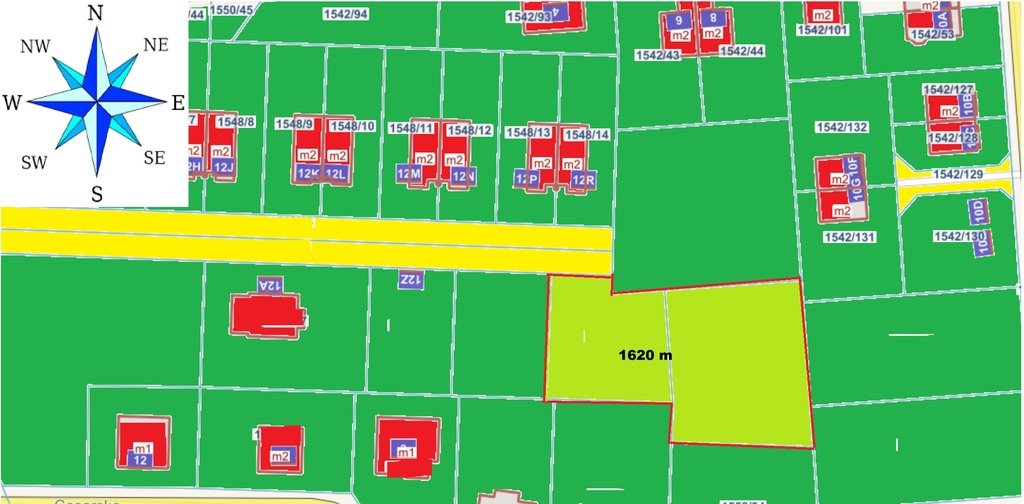 Działki pod dom jednorodzinny, media przy granicy Dobra  1 620m2 Foto 1