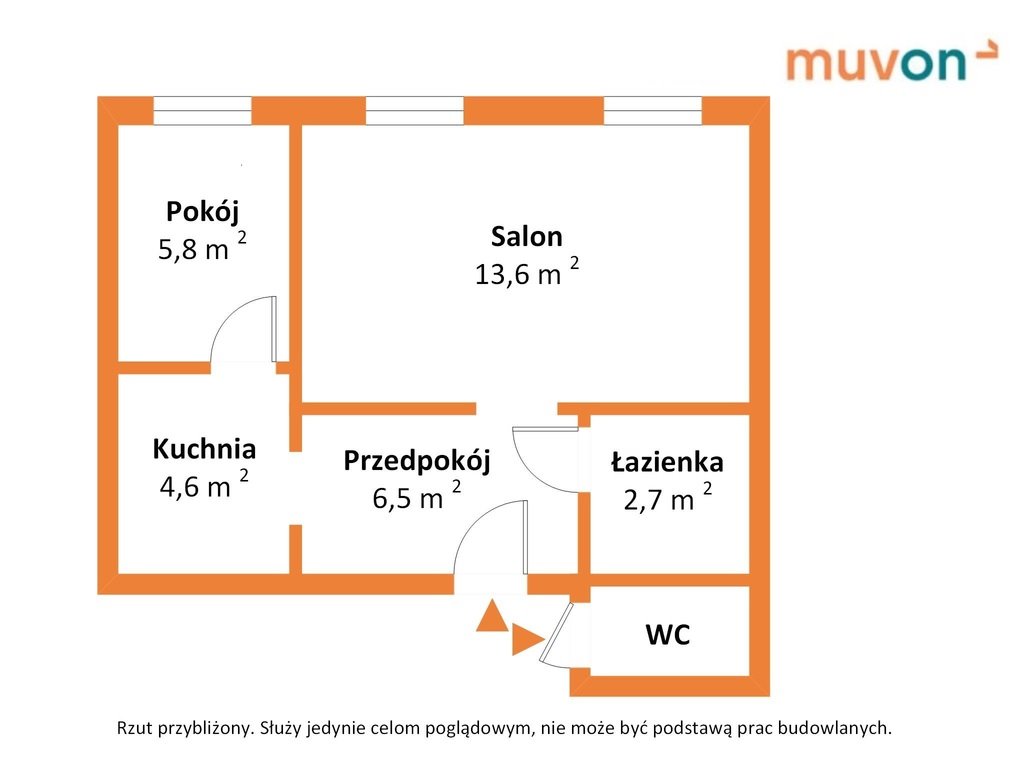 Mieszkanie dwupokojowe na sprzedaż Łódź, 6 Sierpnia  37m2 Foto 5