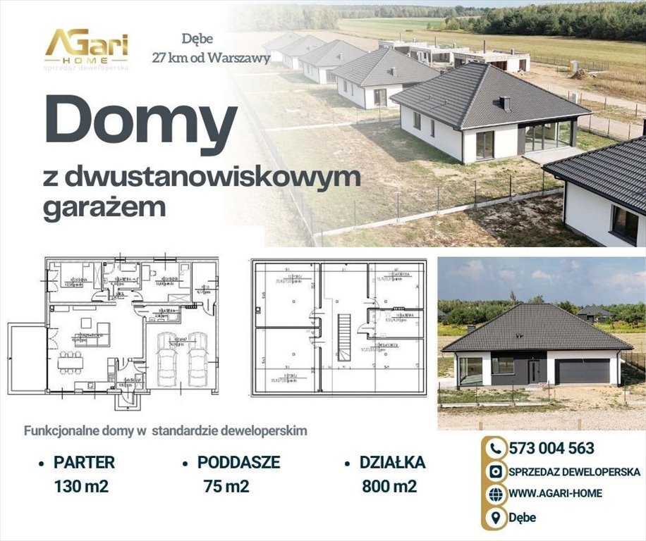 Dom na sprzedaż Dębe  130m2 Foto 1