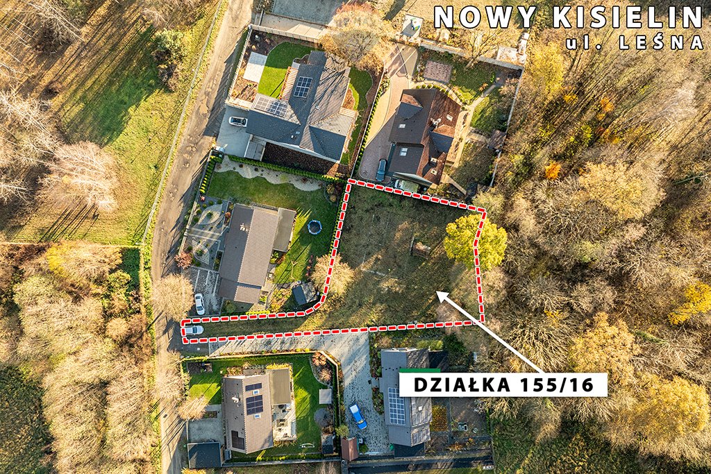 Działka budowlana na sprzedaż Zielona Góra, Nowy Kisielin, Nowy Kisielin-Leśna  990m2 Foto 5