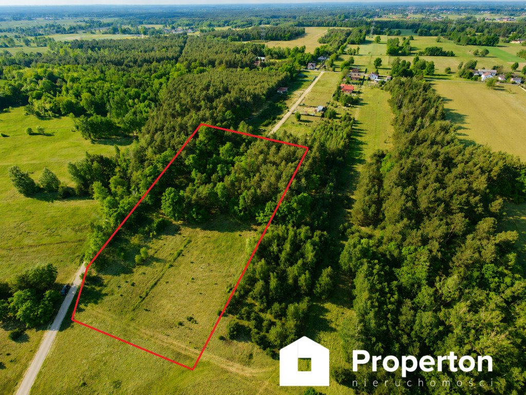 Działka z prywatnym lasem, 10 849 m², cisza i prywatność Stanisławów Pierwszy  10 849m2 Foto 1