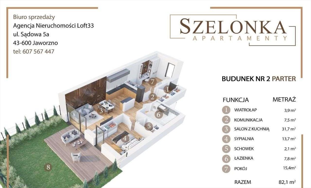 Mieszkanie trzypokojowe na sprzedaż Jaworzno, ul. Szelonka  82m2 Foto 6