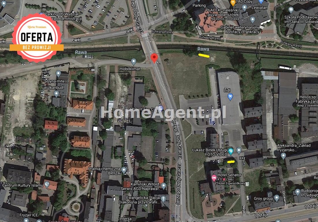 Zapraszam do zakupu działek pod reklamę przy ruchliwej Dudy-Gracza Katowice, Centrum, Dudy-Gracza  25m2 Foto 1