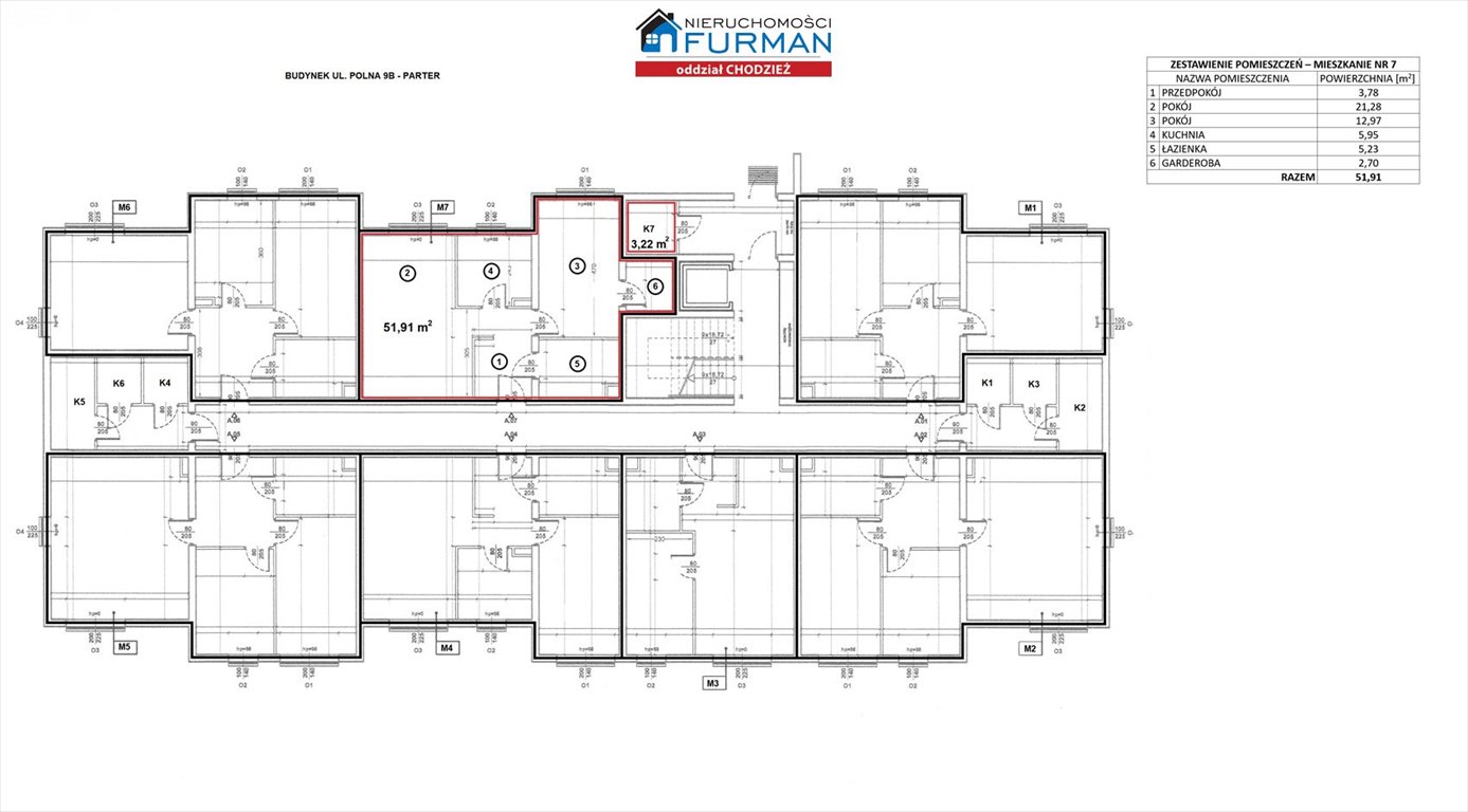 Mieszkanie dwupokojowe na sprzedaż Margonin  52m2 Foto 6