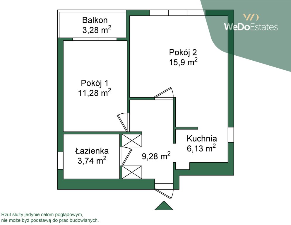 Mieszkanie dwupokojowe na sprzedaż Warszawa, Targówek, Mokra  46m2 Foto 10