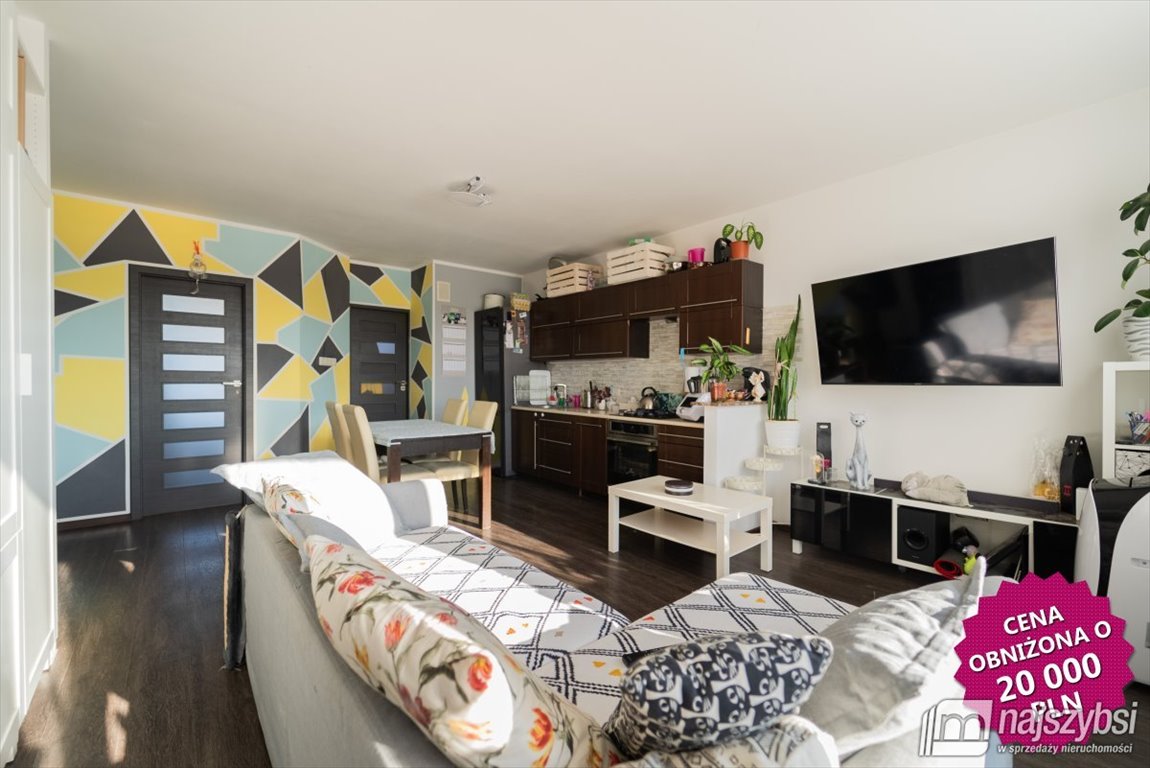 Duże 4-pokojowe mieszkanie z balkonem, piwnicą i dobrym standardem Gryfino, Krasińskiego  64m2 Foto 1