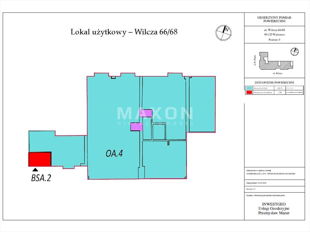 Lokal użytkowy na wynajem Warszawa, Śródmieście, ul. Wilcza  142m2 Foto 2