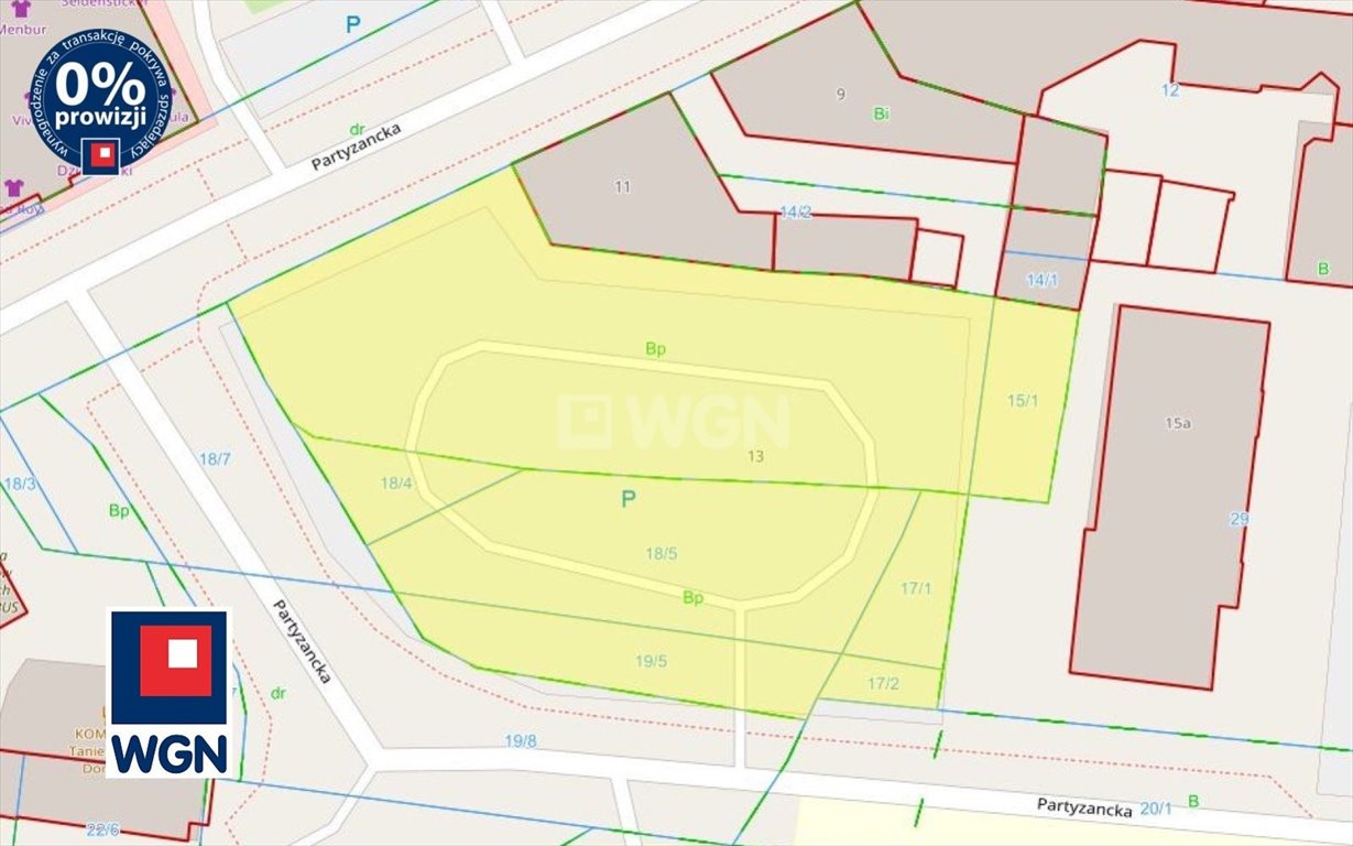 Działka inwestycyjna na sprzedaż Ostrów Wielkopolski, Partyzancka, Partyzancka  1 441m2 Foto 1