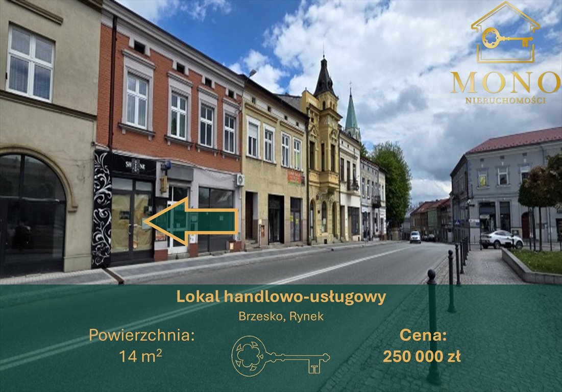 Na sprzedaż lokal usługowy 14 m² przy Rynku w Brzesku Brzesko  14m2 Foto 1