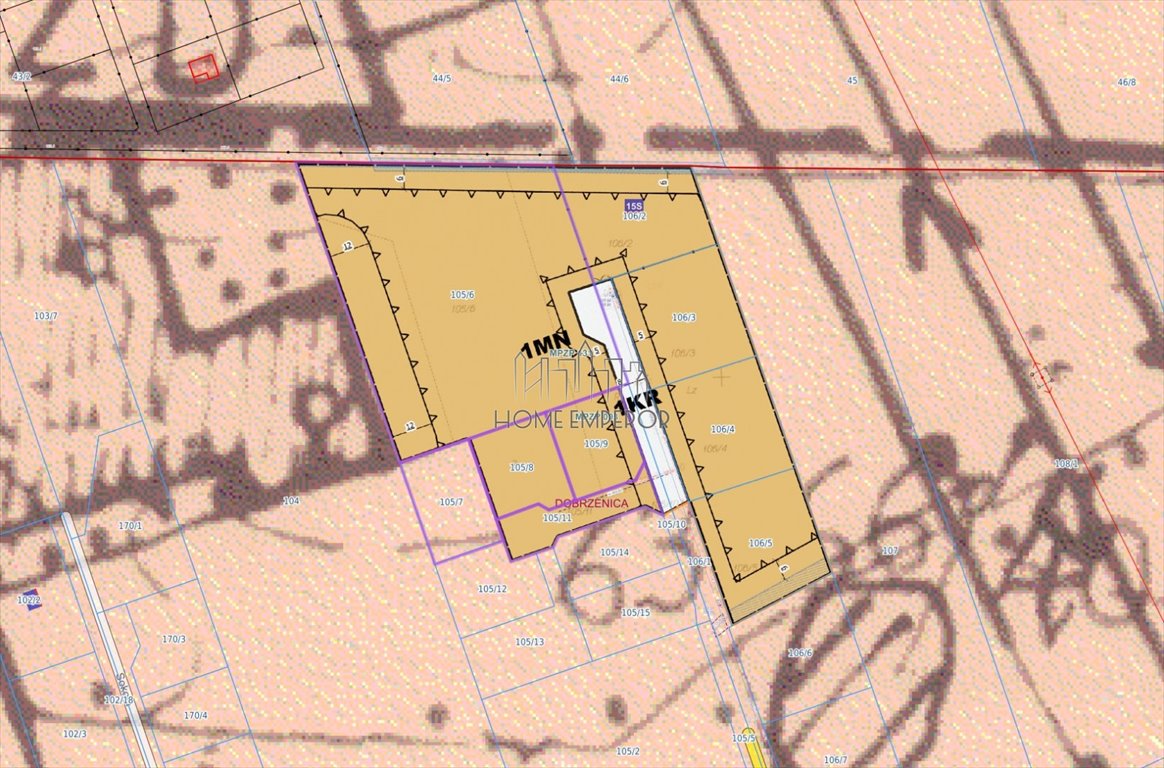 Działka pod zabudowę jednorodzinną z mediami i planem Dobrzenica, Jaskółcza  7 329m2 Foto 1