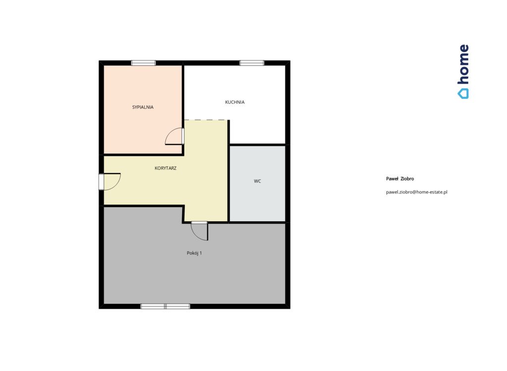 Mieszkanie dwupokojowe na sprzedaż Rzeszów, Marszałkowska  43m2 Foto 1